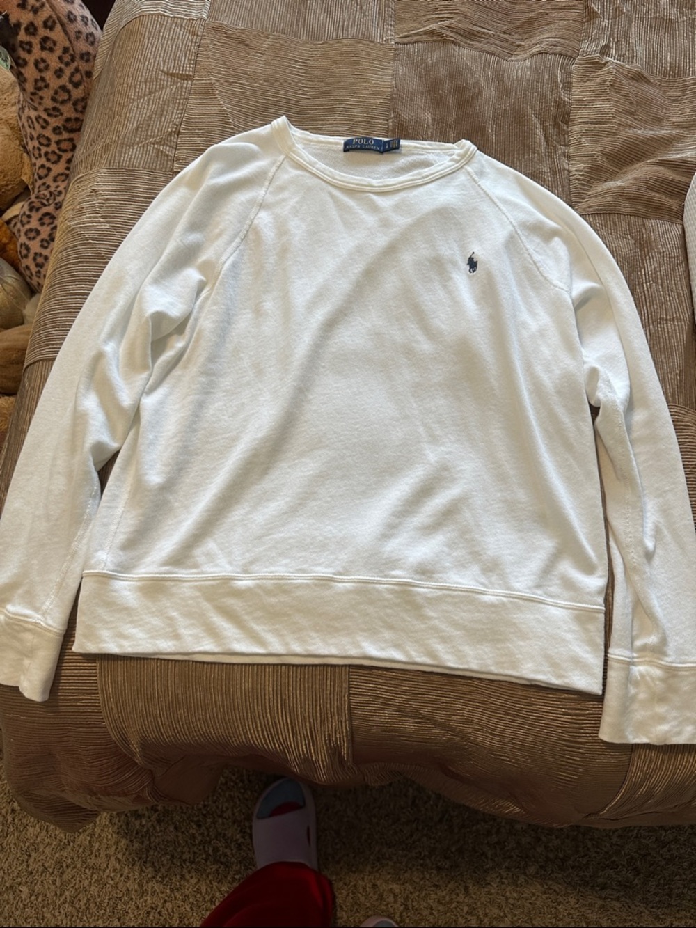 Ralph Lauren White Crewneck Sweatshirt